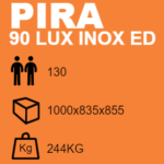 HORNO DE BRASA PIRA 90 LUX Inox ED 1